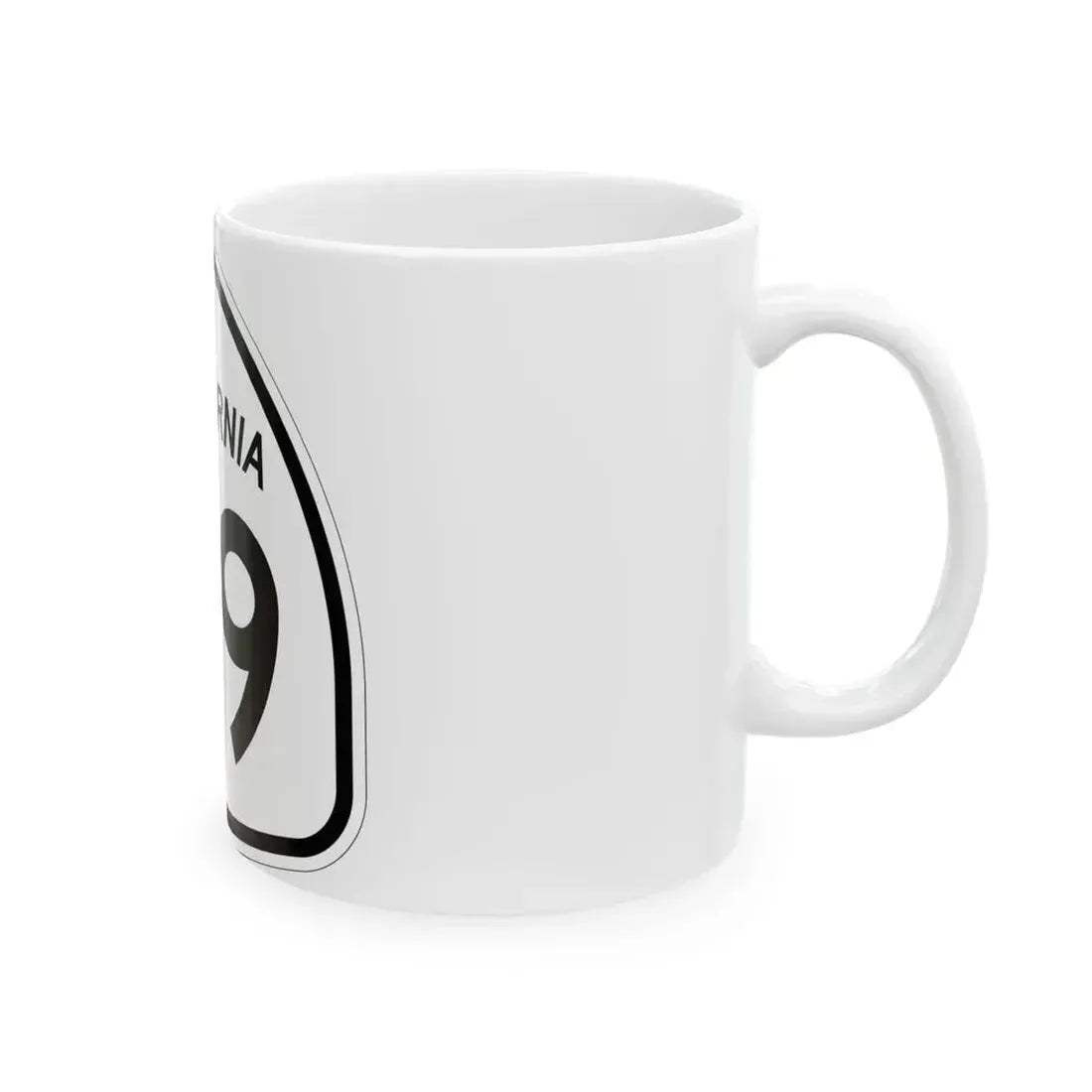 California 49 1957 (California) (Road Sign) White Coffee Mug - Go Mug Yourself