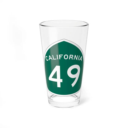 California 49 (California) (Road Sign) Pint Glass 16oz 16oz - Go Mug Yourself