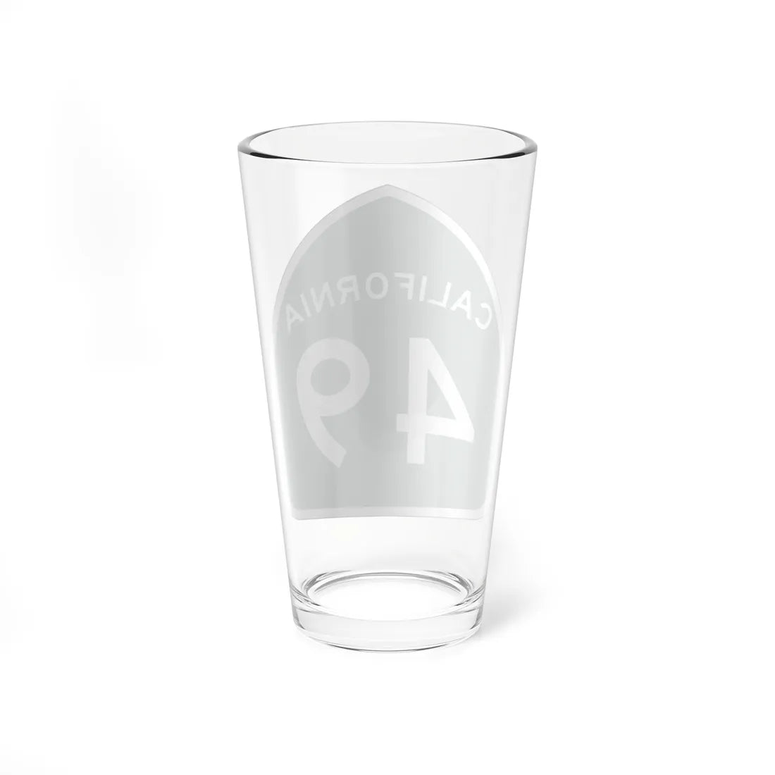 California 49 (California) (Road Sign) Pint Glass 16oz - Go Mug Yourself