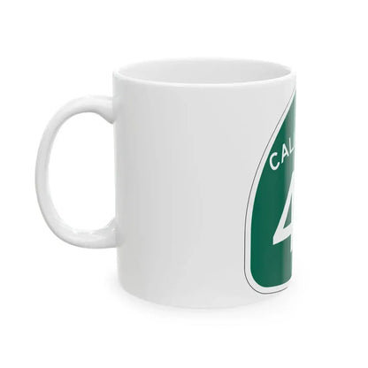 California 49 (California) (Road Sign) White Coffee Mug - Go Mug Yourself