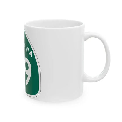 California 49 (California) (Road Sign) White Coffee Mug - Go Mug Yourself