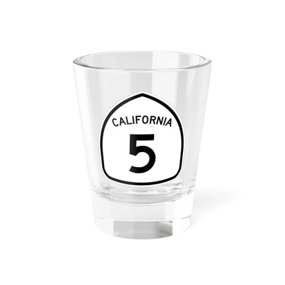 California 5 1957 (California) (Road Sign) Shot Glass 1.5oz 1.5oz - Go Mug Yourself
