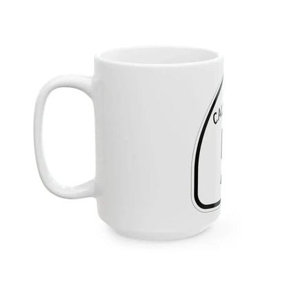 California 5 1957 (California) (Road Sign) White Coffee Mug - Go Mug Yourself