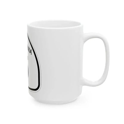 California 5 1957 (California) (Road Sign) White Coffee Mug - Go Mug Yourself