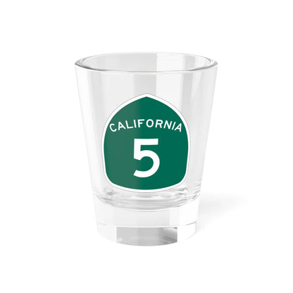 California 5 (California) (Road Sign) Shot Glass 1.5oz 1.5oz - Go Mug Yourself