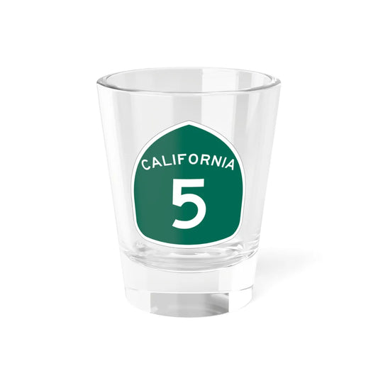 California 5 (California) (Road Sign) Shot Glass 1.5oz 1.5oz - Go Mug Yourself