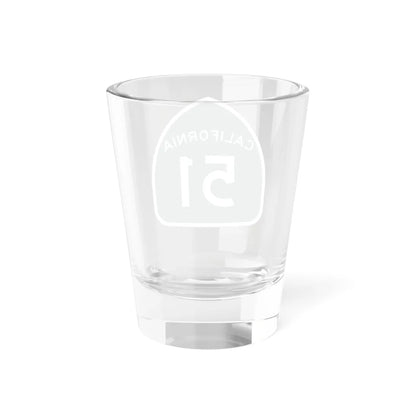 California 51 (California) (Road Sign) Shot Glass 1.5oz - Go Mug Yourself