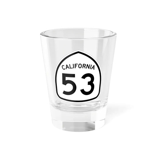 California 53 1957 (California) (Road Sign) Shot Glass 1.5oz 1.5oz - Go Mug Yourself