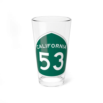 California 53 (California) (Road Sign) Pint Glass 16oz 16oz - Go Mug Yourself