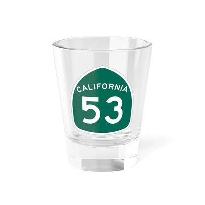 California 53 (California) (Road Sign) Shot Glass 1.5oz 1.5oz - Go Mug Yourself