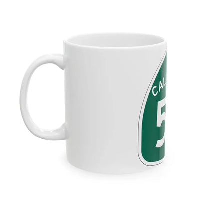 California 53 (California) (Road Sign) White Coffee Mug - Go Mug Yourself
