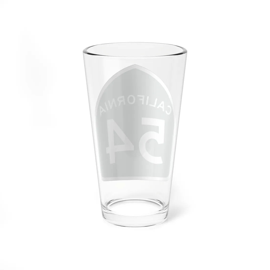 California 54 (California) (Road Sign) Pint Glass 16oz - Go Mug Yourself