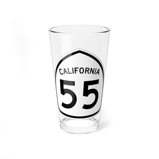California 55 1957 (California) (Road Sign) Pint Glass 16oz 16oz - Go Mug Yourself
