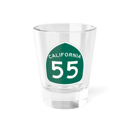 California 55 (California) (Road Sign) Shot Glass 1.5oz 1.5oz - Go Mug Yourself