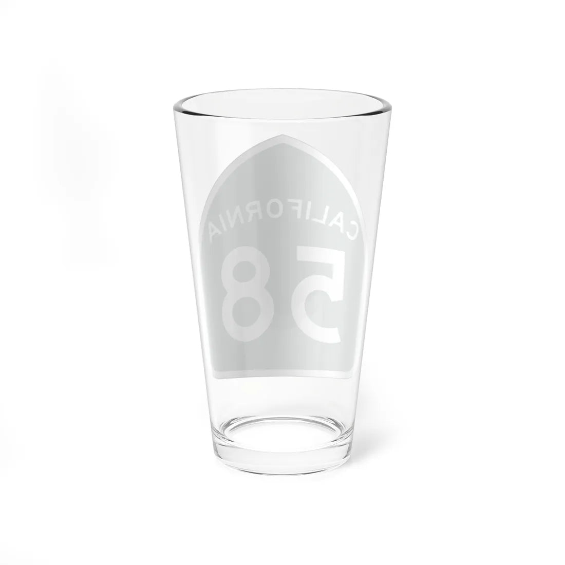 California 58 (California) (Road Sign) Pint Glass 16oz - Go Mug Yourself