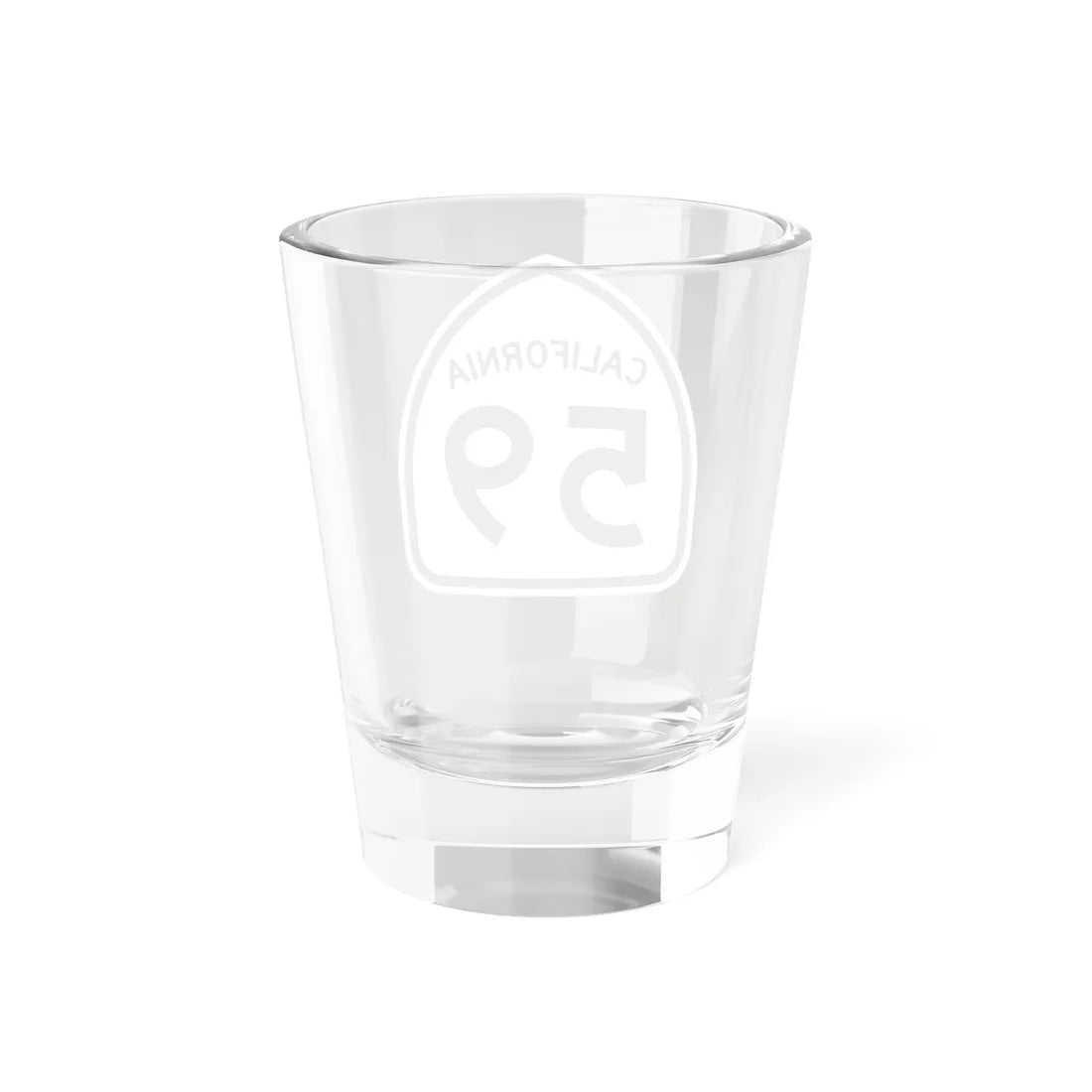 California 59 1957 (California) (Road Sign) Shot Glass 1.5oz - Go Mug Yourself