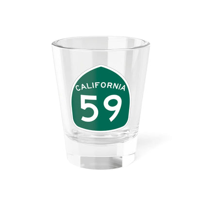 California 59 (California) (Road Sign) Shot Glass 1.5oz 1.5oz - Go Mug Yourself