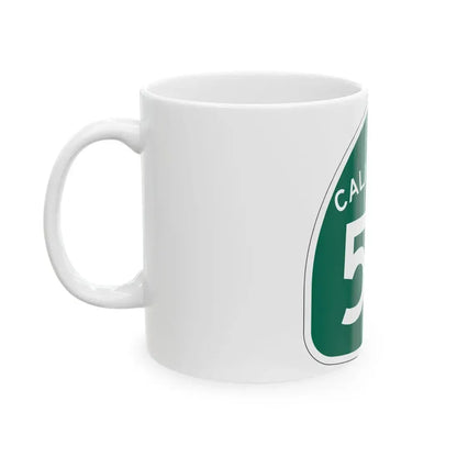 California 59 (California) (Road Sign) White Coffee Mug - Go Mug Yourself