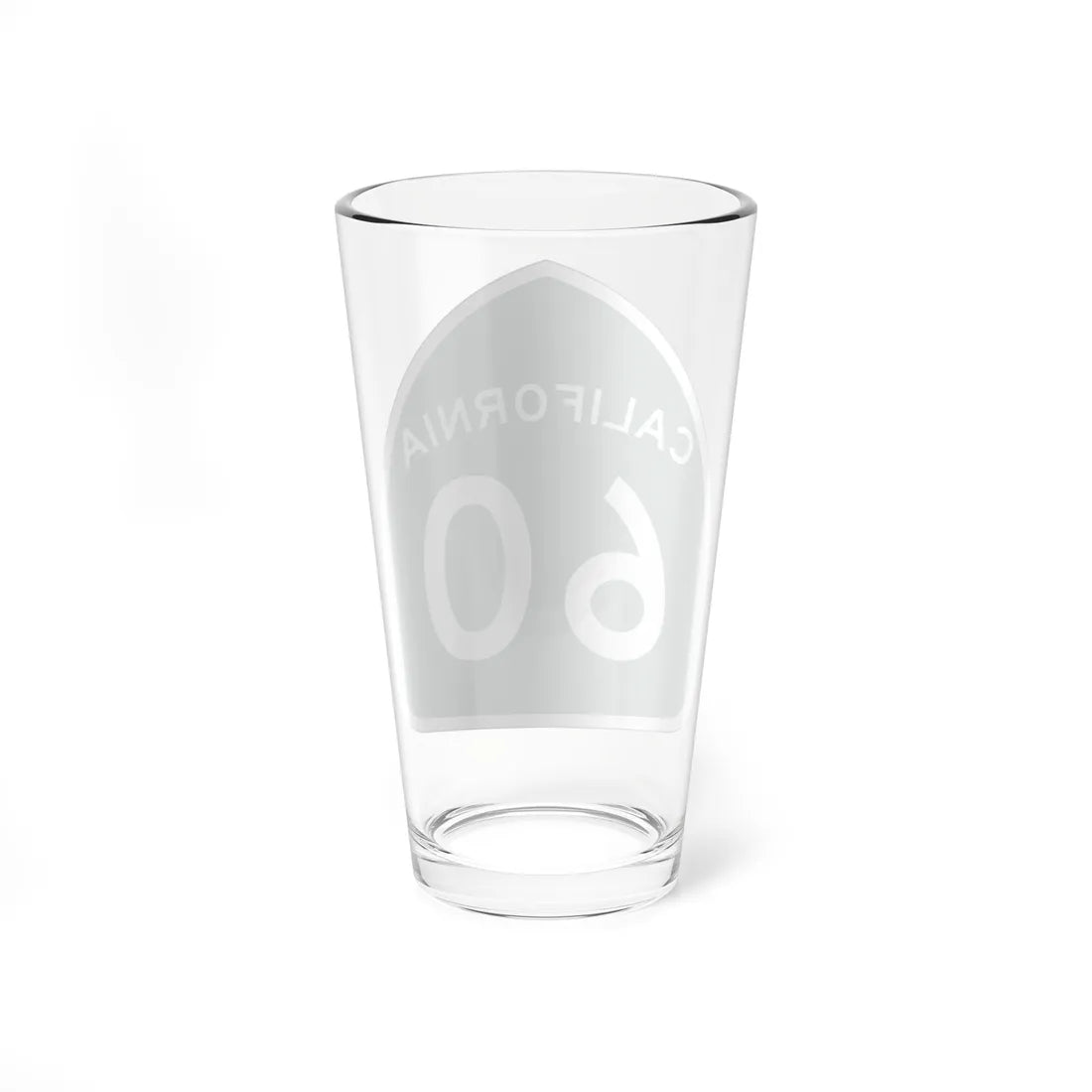 California 60 (California) (Road Sign) Pint Glass 16oz - Go Mug Yourself
