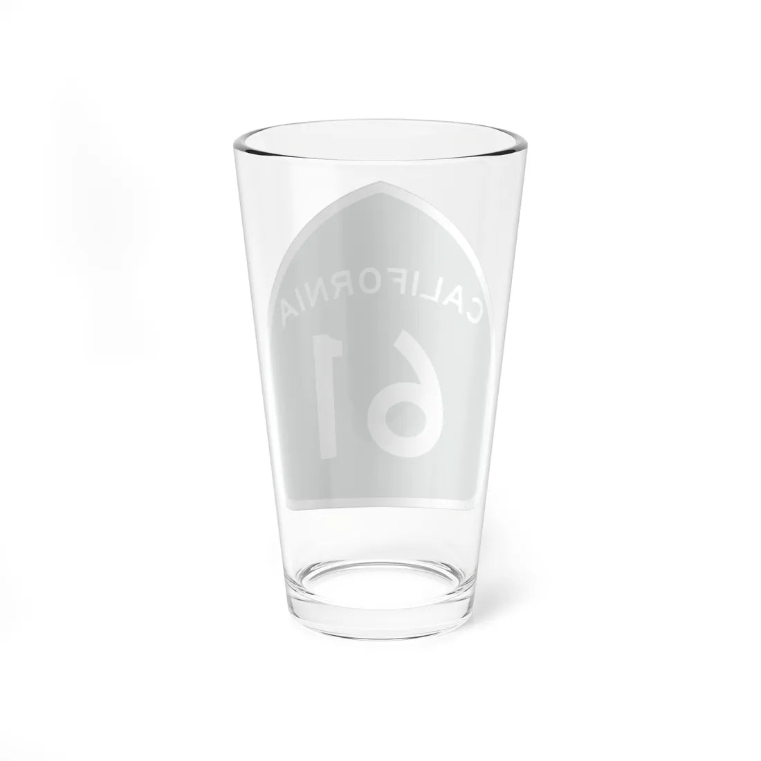 California 61 (California) (Road Sign) Pint Glass 16oz - Go Mug Yourself