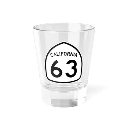 California 63 1957 (California) (Road Sign) Shot Glass 1.5oz 1.5oz - Go Mug Yourself