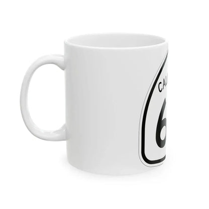California 63 1957 (California) (Road Sign) White Coffee Mug - Go Mug Yourself