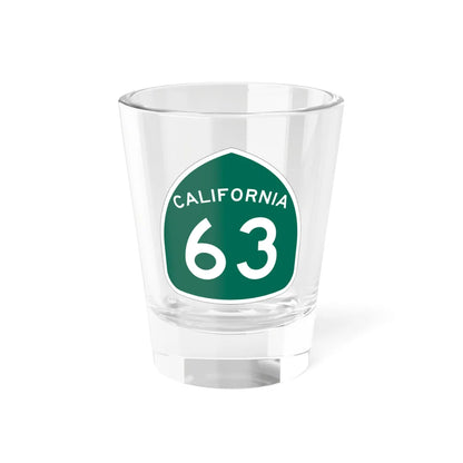 California 63 (California) (Road Sign) Shot Glass 1.5oz 1.5oz - Go Mug Yourself