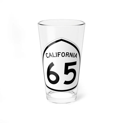 California 65 1957 (California) (Road Sign) Pint Glass 16oz 16oz - Go Mug Yourself