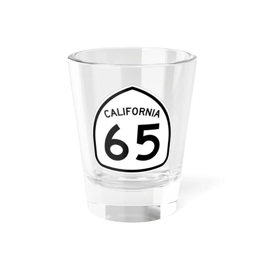 California 65 1957 (California) (Road Sign) Shot Glass 1.5oz 1.5oz - Go Mug Yourself