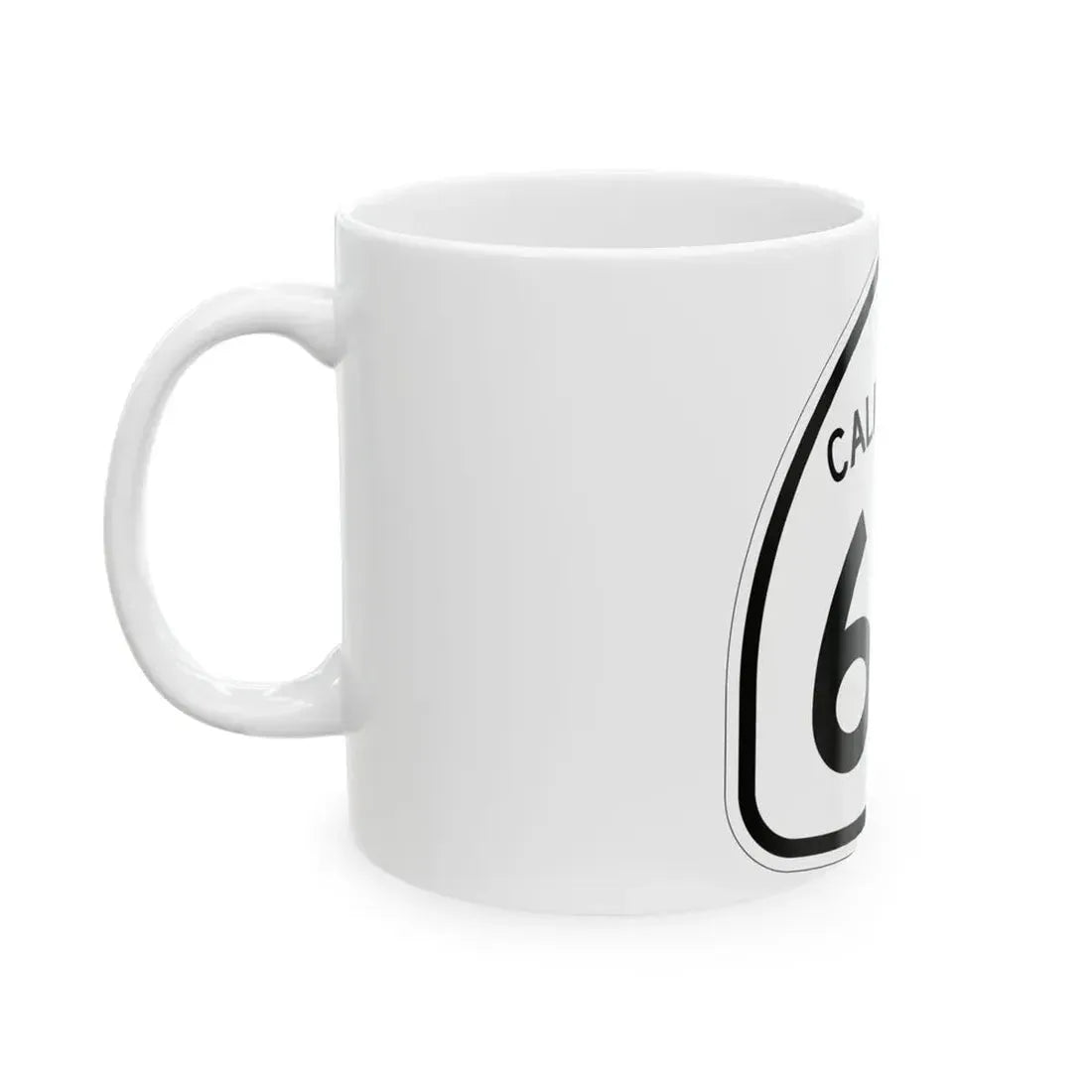 California 65 1957 (California) (Road Sign) White Coffee Mug - Go Mug Yourself