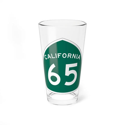 California 65 (California) (Road Sign) Pint Glass 16oz 16oz - Go Mug Yourself