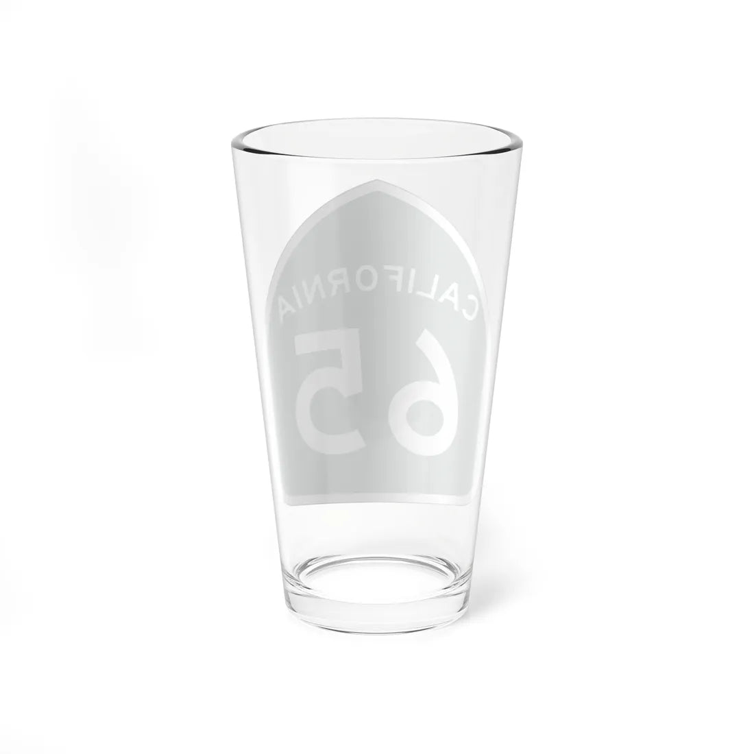 California 65 (California) (Road Sign) Pint Glass 16oz - Go Mug Yourself