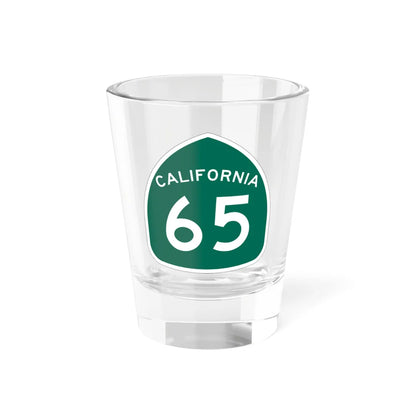California 65 (California) (Road Sign) Shot Glass 1.5oz 1.5oz - Go Mug Yourself