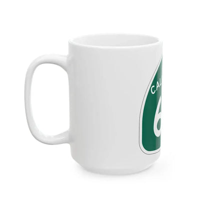 California 66 (California) (Road Sign) White Coffee Mug - Go Mug Yourself