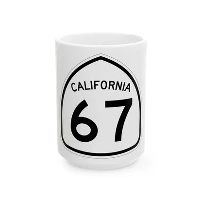 California 67 1957 (California) (Road Sign) White Coffee Mug - Go Mug Yourself