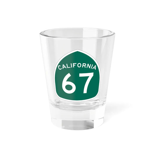 California 67 (California) (Road Sign) Shot Glass 1.5oz 1.5oz - Go Mug Yourself