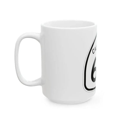 California 68 1957 (California) (Road Sign) White Coffee Mug - Go Mug Yourself