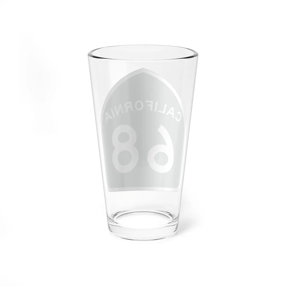 California 68 (California) (Road Sign) Pint Glass 16oz - Go Mug Yourself
