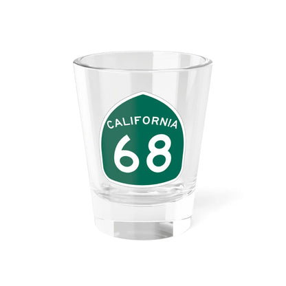 California 68 (California) (Road Sign) Shot Glass 1.5oz 1.5oz - Go Mug Yourself