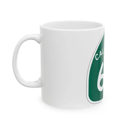 California 68 (California) (Road Sign) White Coffee Mug - Go Mug Yourself