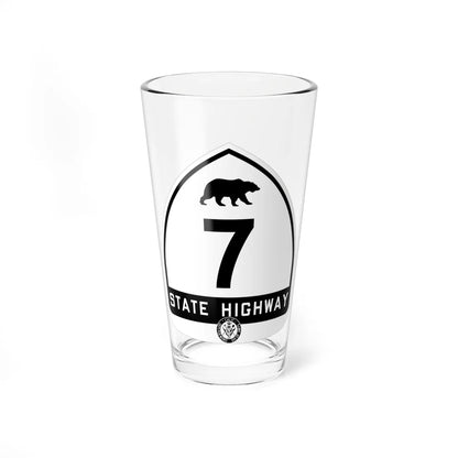 California 7 1948 (California) (Road Sign) Pint Glass 16oz 16oz - Go Mug Yourself