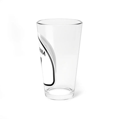 California 7 1957 (California) (Road Sign) Pint Glass 16oz - Go Mug Yourself