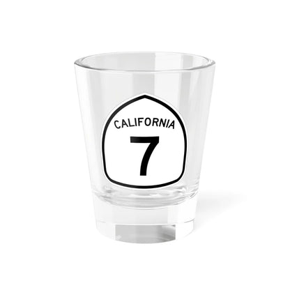 California 7 1957 (California) (Road Sign) Shot Glass 1.5oz 1.5oz - Go Mug Yourself