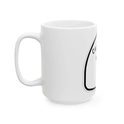 California 7 1957 (California) (Road Sign) White Coffee Mug - Go Mug Yourself