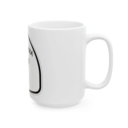 California 7 1957 (California) (Road Sign) White Coffee Mug - Go Mug Yourself