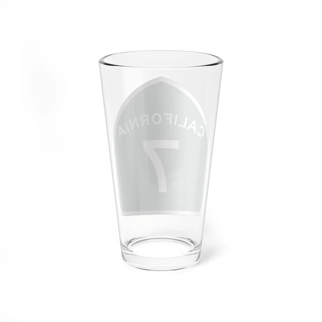 California 7 (California) (Road Sign) Pint Glass 16oz - Go Mug Yourself