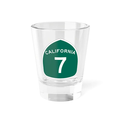 California 7 (California) (Road Sign) Shot Glass 1.5oz 1.5oz - Go Mug Yourself