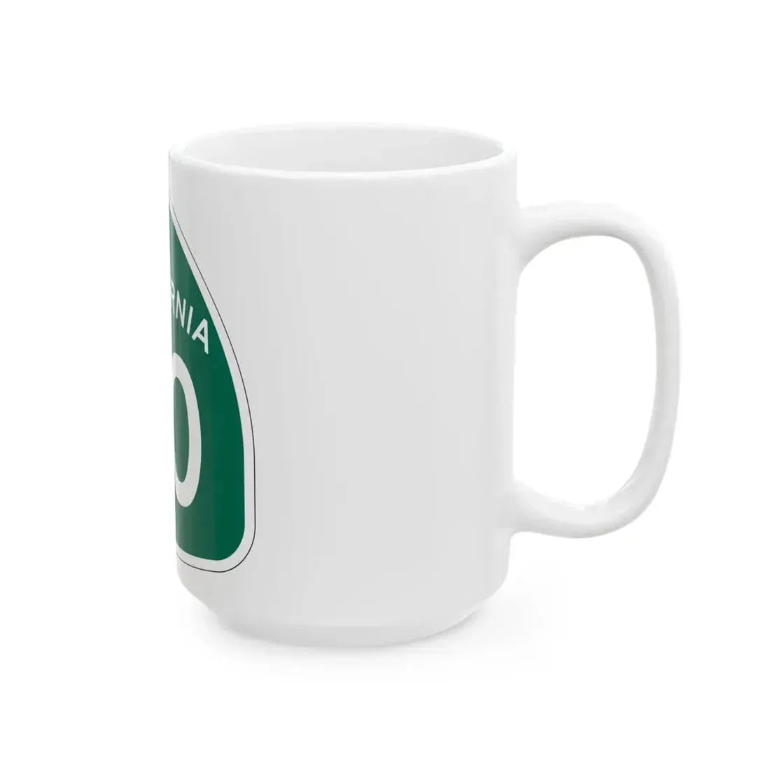 California 70 (California) (Road Sign) White Coffee Mug - Go Mug Yourself