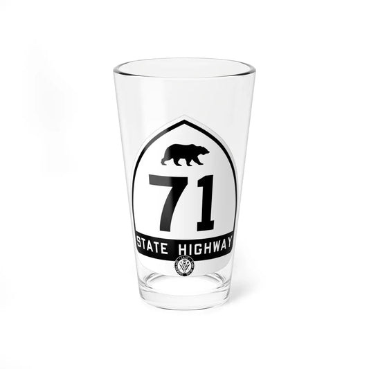 California 71 1948 (California) (Road Sign) Pint Glass 16oz 16oz - Go Mug Yourself