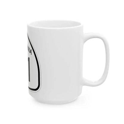 California 71 1957 (California) (Road Sign) White Coffee Mug - Go Mug Yourself
